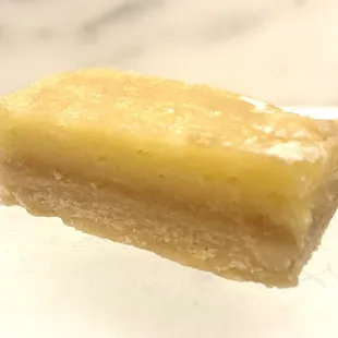 Lemon Tart: is a bit more crust than lemon filling.