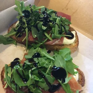 Mozzarella Prosciutto Toast