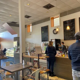 customers at the counter