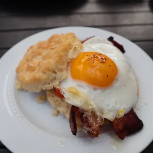 Pimento Cheese + Bacon Biscuit @tiffhuangry