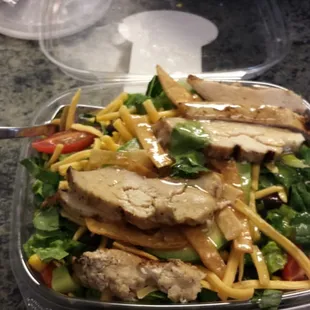 Southwest salad with chicken