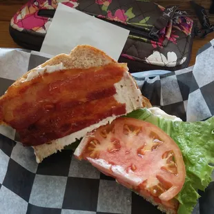 BLT on wheat