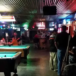 Large bar area with large screen tv