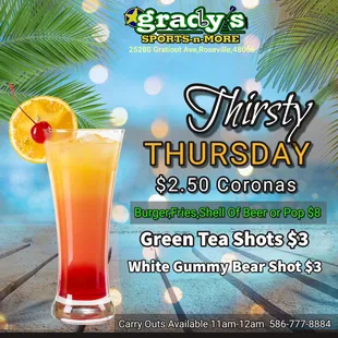 a drink with a slice of orange