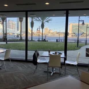 View of the river from the cafe