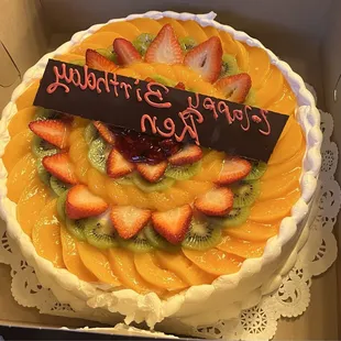 a birthday cake in a box