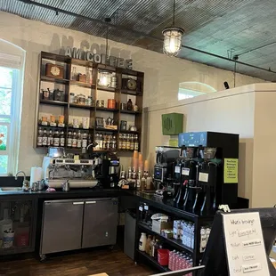 Coffee prep area