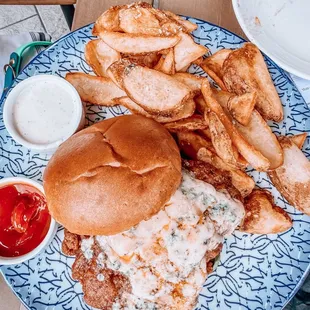 a plate of food on a table