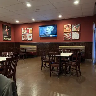 the inside of a restaurant