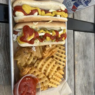 Hot Dogs + Fries