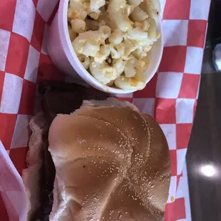 Brisket and Mac and Cheese