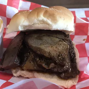 Brisket sandwich