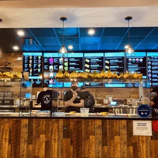 Menu/ordering counter