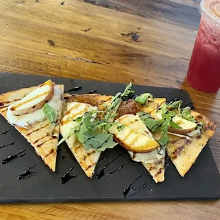 Beet the Heat Fresh Juice and Go Fig or Go Home Flatbread