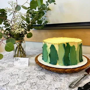 GF earl grey cake / wild lavender buttercream