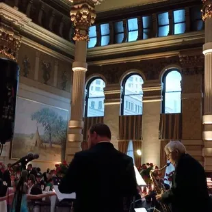 The Brew City big band entertains at a wedding.