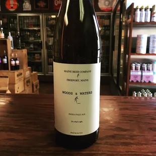 a bottle of wine on a table