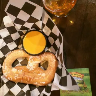 Seriously pretzel is super soft and the beer cheese is made w a different beer each time
