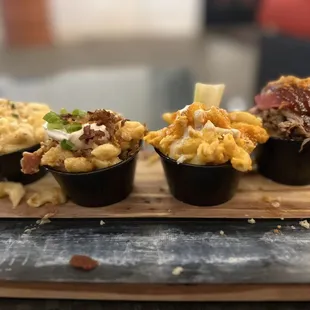 Mac 'n cheese flight