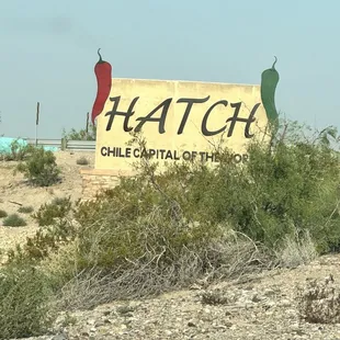 a sign for hatch
