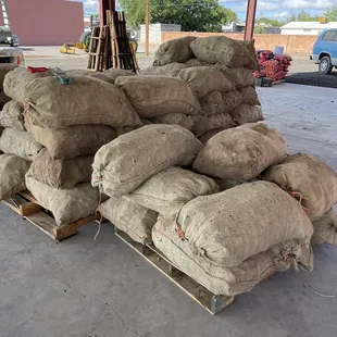 40 pounds of fresh to hatch chilies