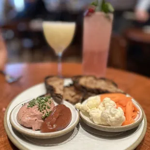 Duck liver and Coctails