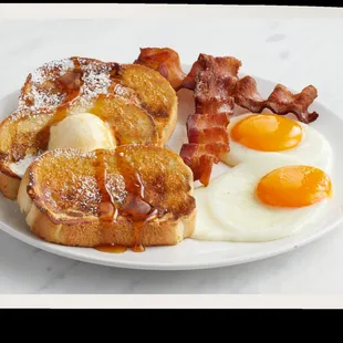 Wife's French Toast With  Bacon &amp; Eggs