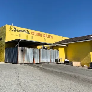 View from their huge parking lot.