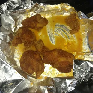 The crumbs count as a piece apparently.