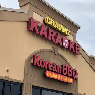 the front of the restaurant