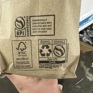 Bag of glazed donuts.