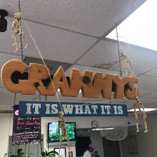 a sign that says it is what it is