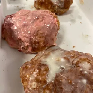 Donuts!  Strawberry and Glazed.