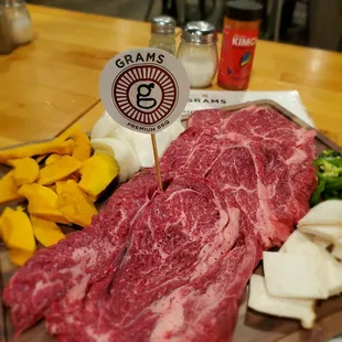 Prime steak with Kimchi Seasoning.