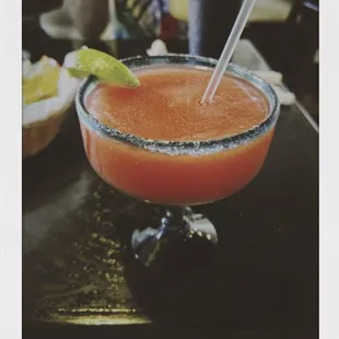 Frozen strawberry margarita
