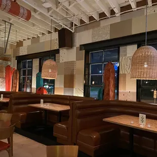 Interior booths