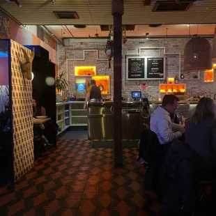 Interior from a booth seat