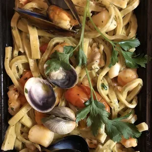 Scialatelli with seafood