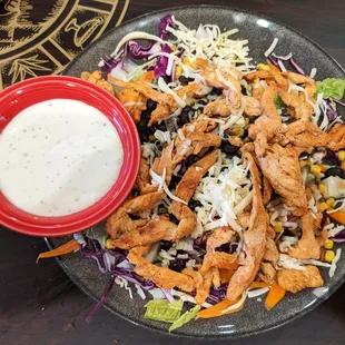 This is the Chicken Fiesta Salad entrée.  Photo taken May 5, 2024.