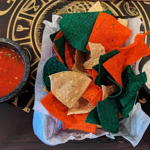 This is their Chips, Salsa, and White Sauce.  Photo taken May 5, 2024.