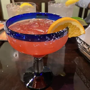 The salt was on the rim but my kids started picking at it.