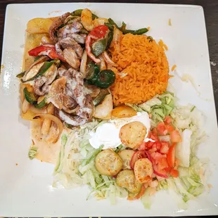 This is the Fajita Beef Enchiladas entrée.  Photo taken May 5, 2024.