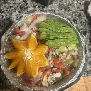 Ceviche with fish