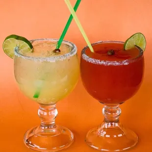 two margarita cocktails