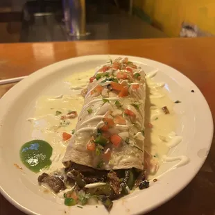 Grand beef burrito