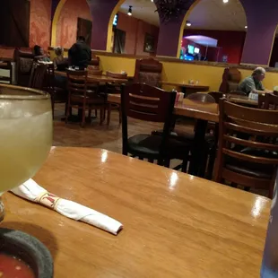 Nice bar in the back and spot on atmosphere.