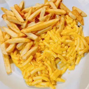 Kids Mac &amp; Cheese with a side of fries