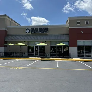 outside