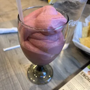 Strawberry ice cream margarita