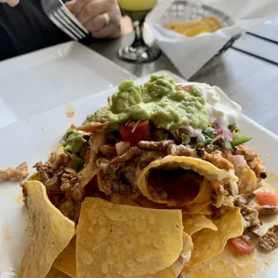 Trash can nachos